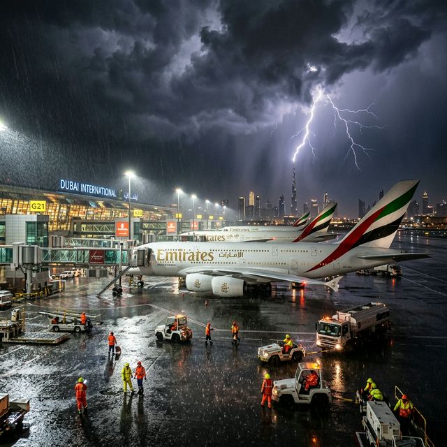 UAE Flight Operations Face Significant Disruptions Following Torrential Rains